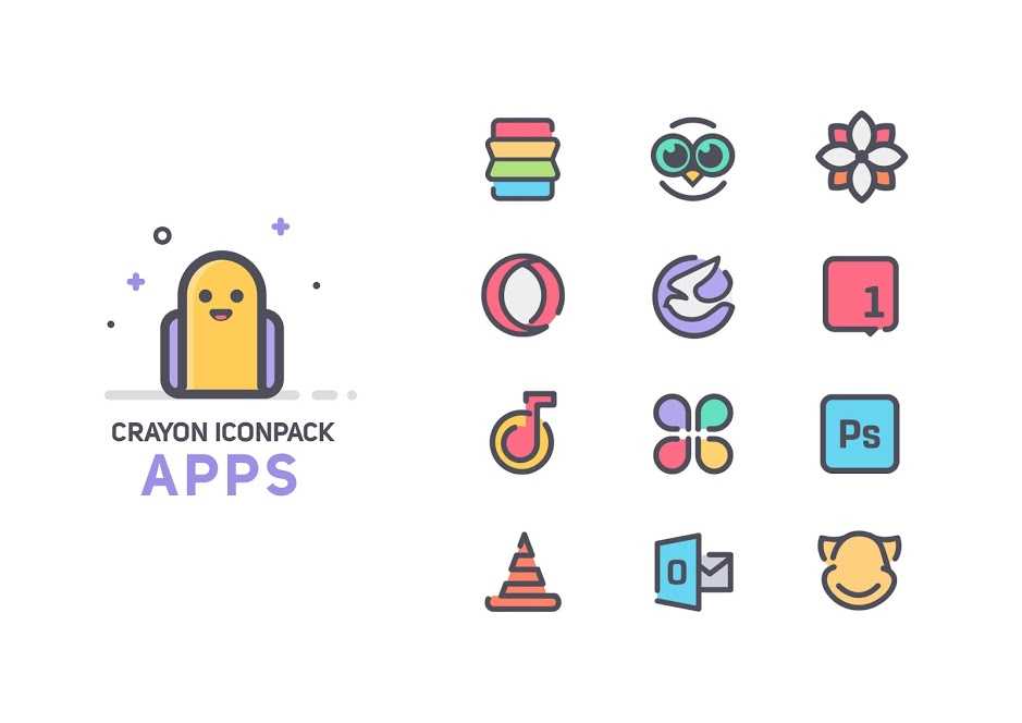 Crayon Icon Pack v1.8 (Patched) Apk