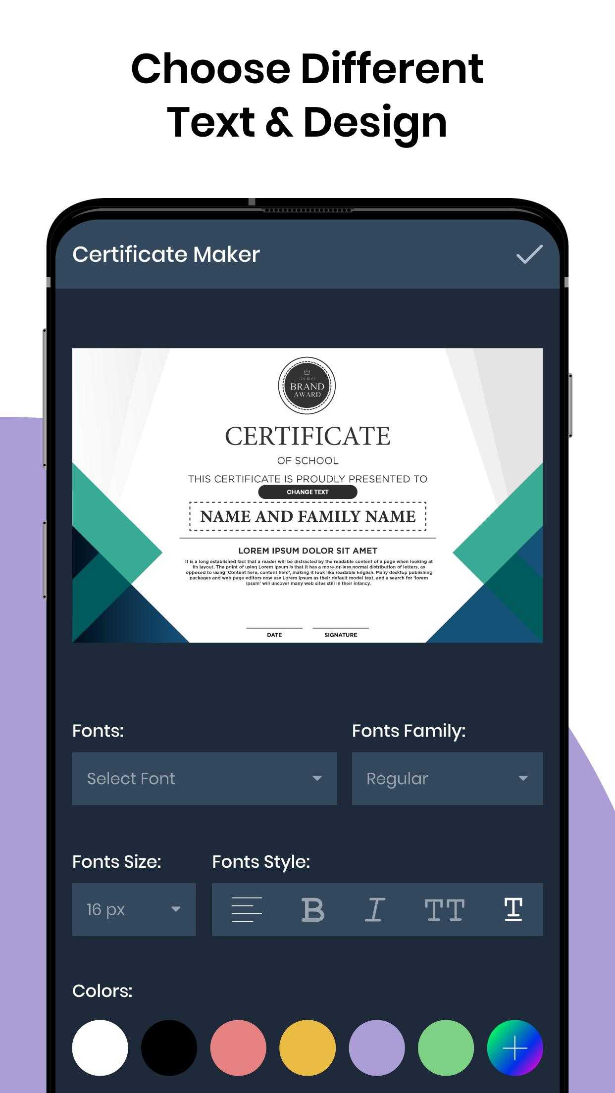 Certificate Maker & Certificate Generator App v4.6 (Pro) APK