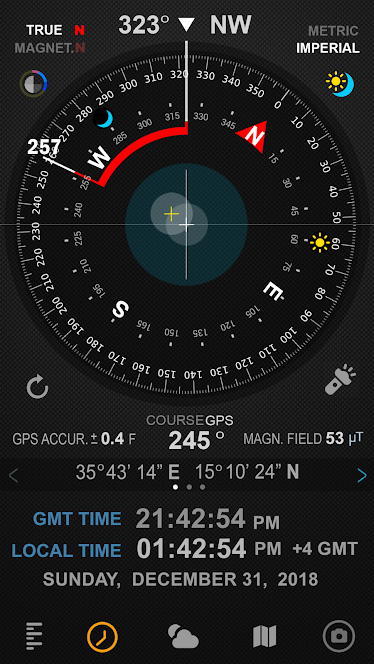 Compass 54 (All-in-One GPS, Weather, Map, Camera) v2.9 (Mod) Apk