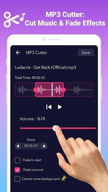AudioApp: MP3 Cutter, Ringtone Maker, Audio Editor v2.3.8 (Pro) Apk