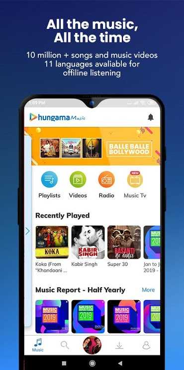 Hungama Music – Songs, Radio & Videos v5.2.32 (Premium) Apk