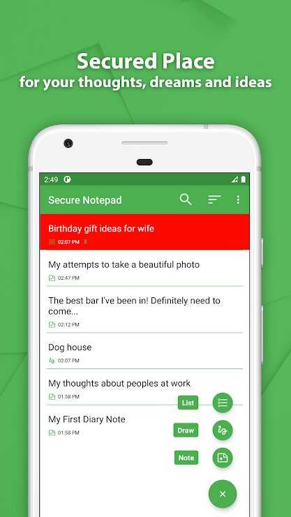Secure Notepad – Private Notes With Lock v2.0 (Premium) Apk