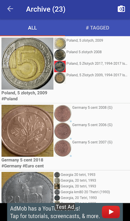 Coinoscope: Identify coin by image v1.9.1 (Paid) Apk