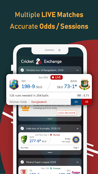 Cricket Exchange – Live Score & Analysis v21.08.03 (Premium) (Mod) Apk