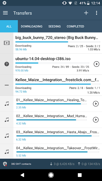 FrostWire: Torrent Client + Music Player v2.1.5 (Ad-Free) Apk