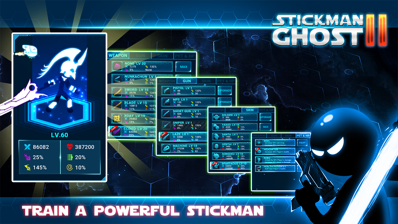 Stickman Ghost 2: Galaxy Wars – Shadow Action RPG v7.5 (Unlimited Money) Apk