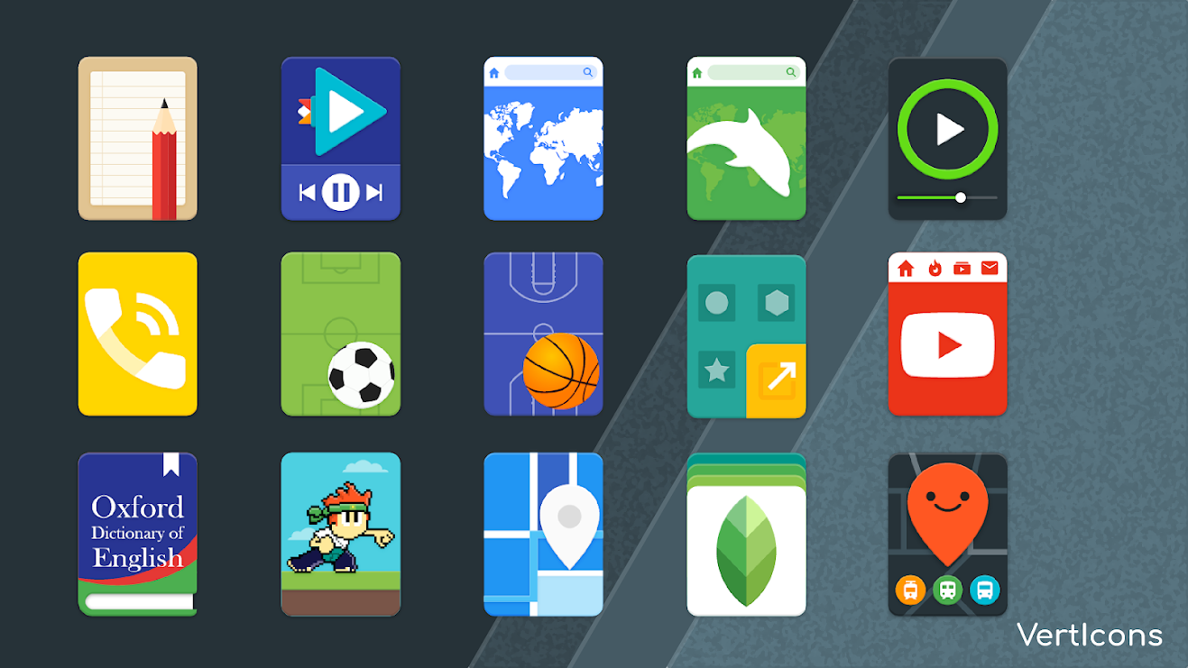 Verticons Icon Pack v1.2.5 (Paid/ Patched) Apk