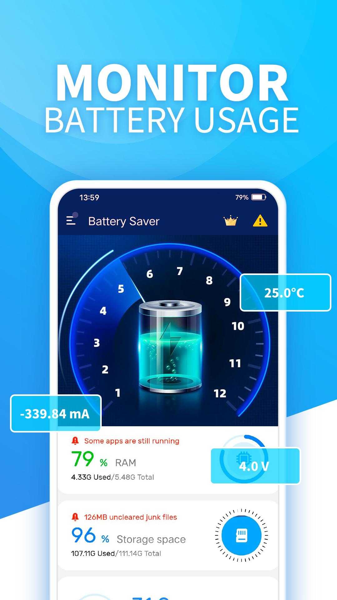 Battery Saver-Ram Cleaner, Booster, Monitoring v3.2.7 (Premium) APK