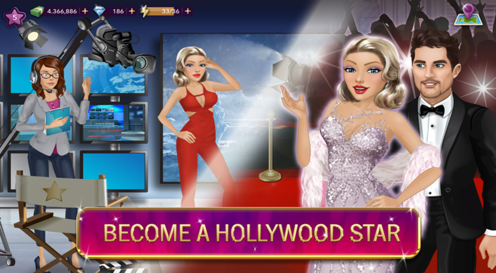 Hollywood Story Apk v10.4.9 Mod (Free Shopping)