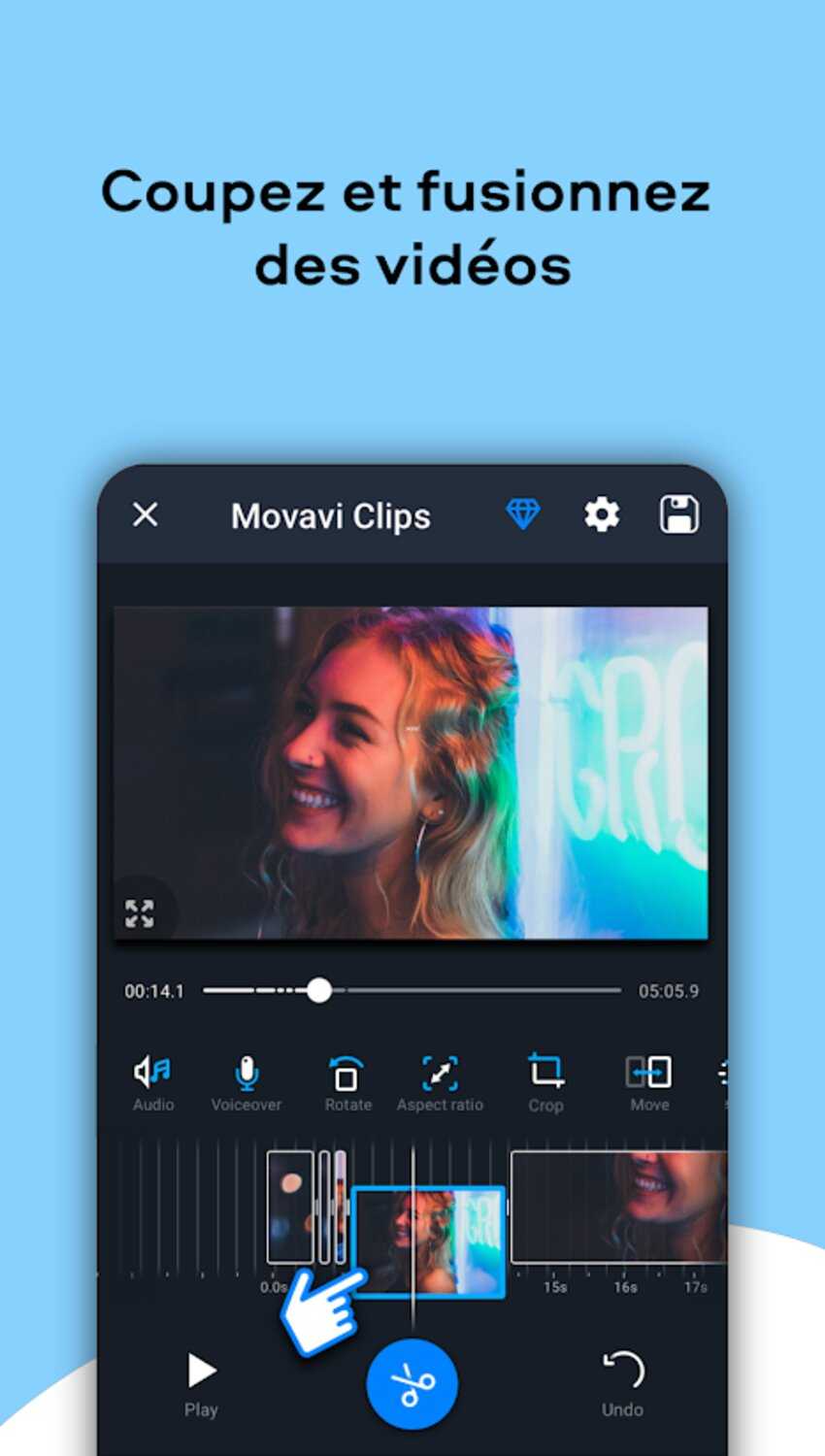 Video Editor Movavi Clips – Video Editor with Slideshows v4.15.1 (Premium) (Mod) APK