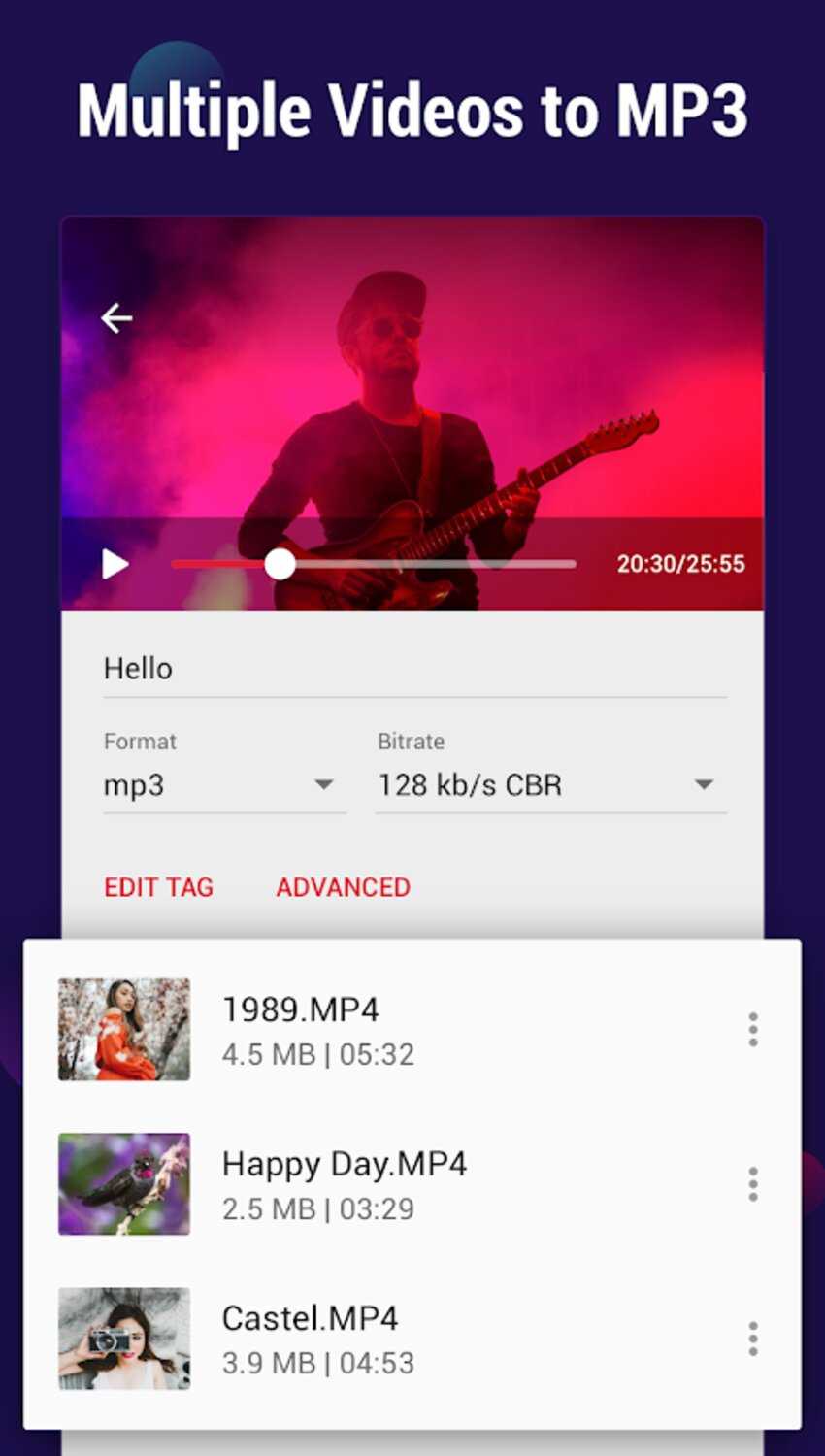 Video to MP3 Converter – mp3 cutter and merger v2.1.0.1 (VIP) Apk