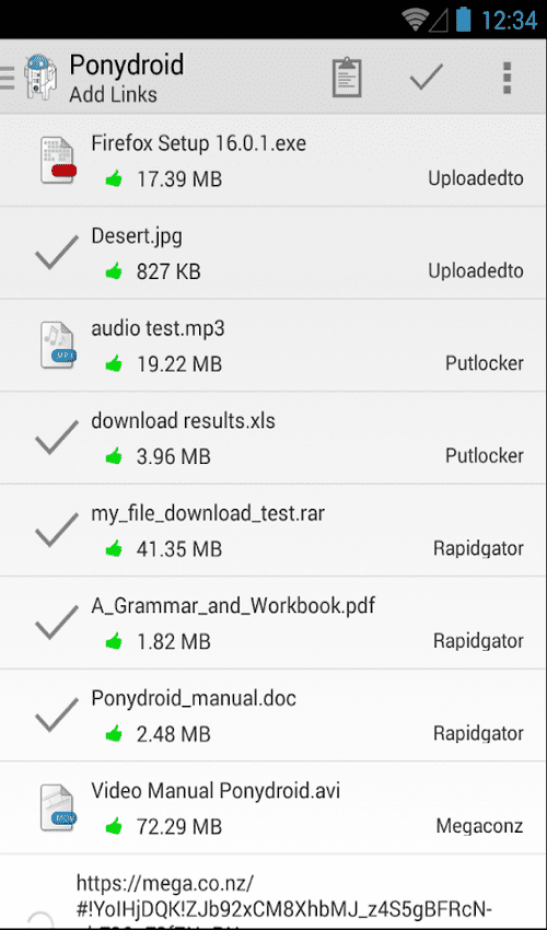 Ponydroid Download Manager v1.6.2 (Patched) Apk