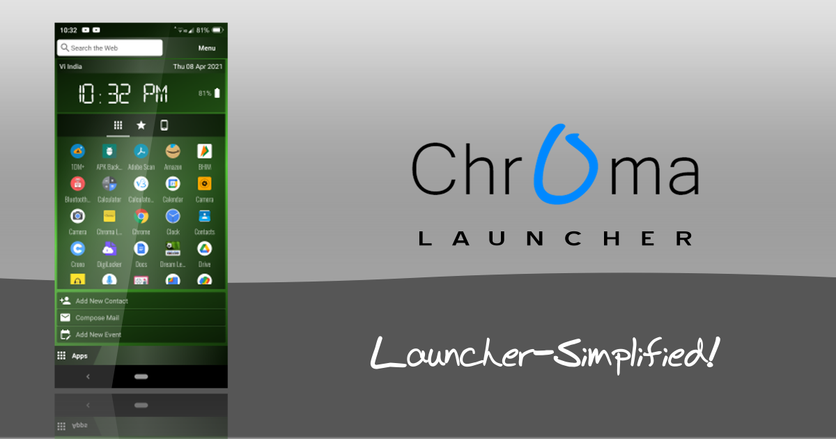 Chroma Launcher – Pocket PC Style Home v16 (Paid) APK