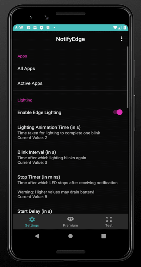 NotifyEdge – AMOLED Edge Lighting v1.14 (Premium) APK