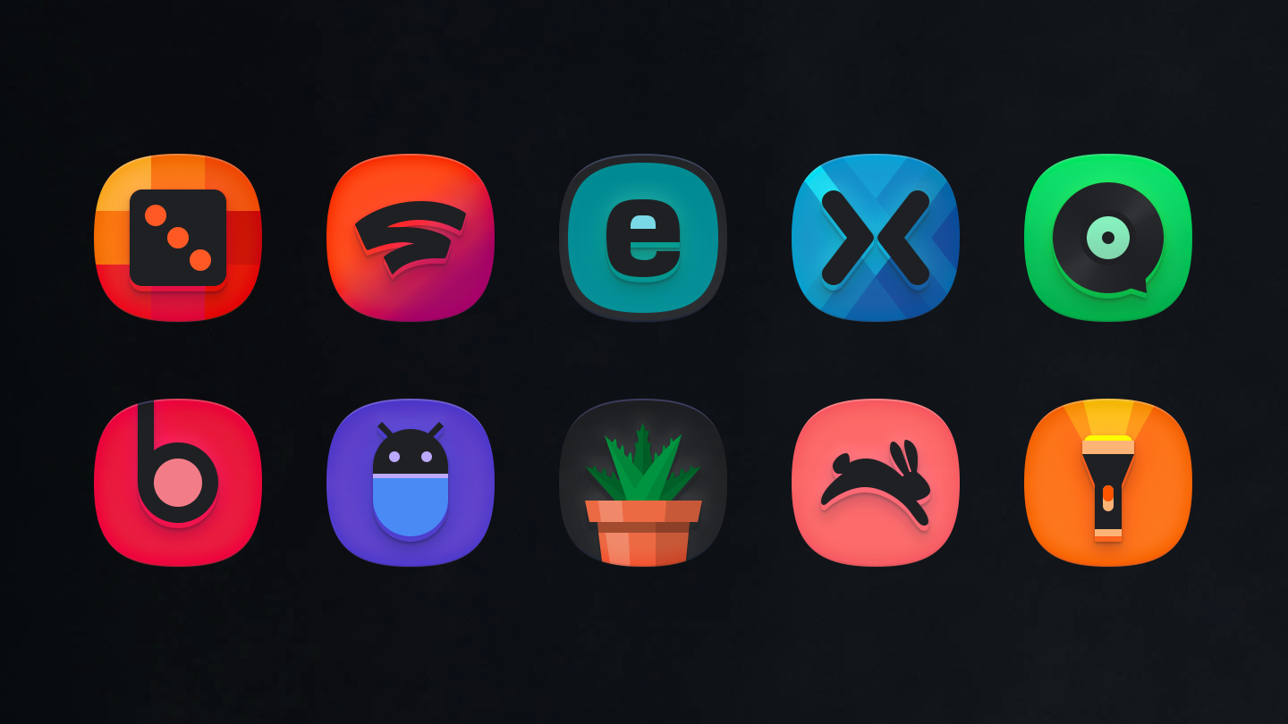 SuperBlack Icon Pack 2.2 (Patched) APK