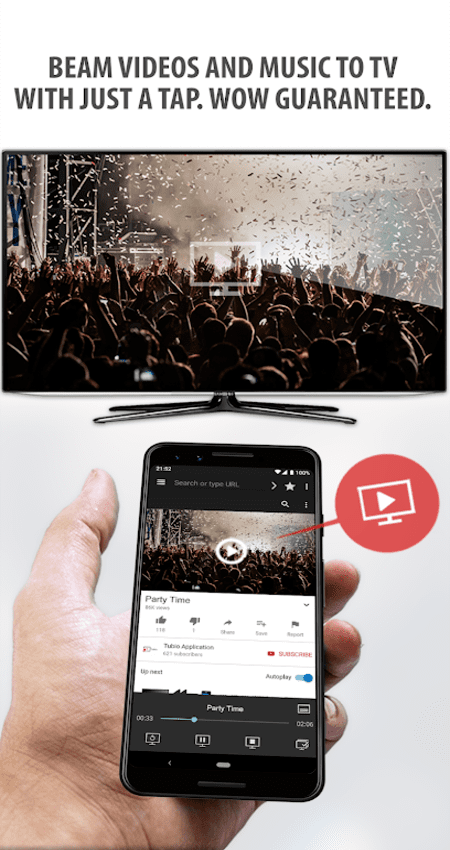 Tubio – Cast Web Videos to TV, Chromecast, Airplay 3.00 (Premium) Apk