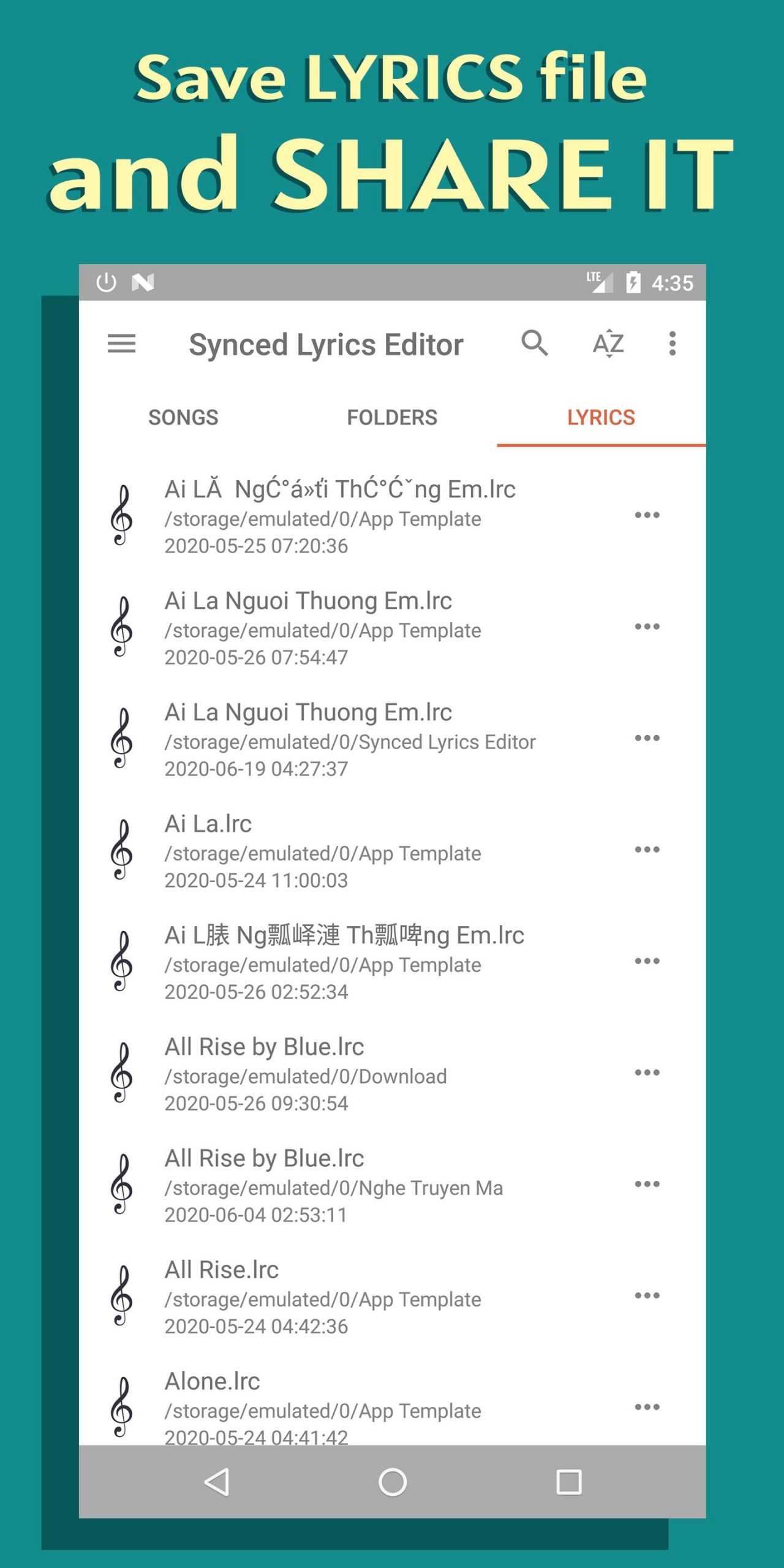 Lyrics Editor – Download & Embed lyrics to audio v21.8.4 (Pro) (Mod) APK