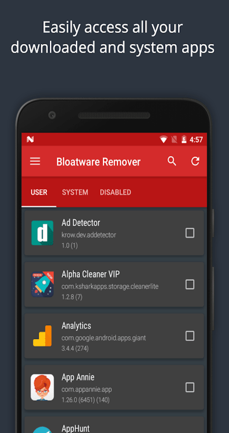 Bloatware Remover VIP [Clean bloat] v1.3.1.0 [Paid] APK