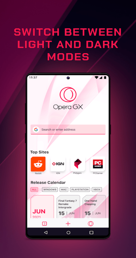 Opera GX: Gaming Browser v1.1.4 (Mod) APK