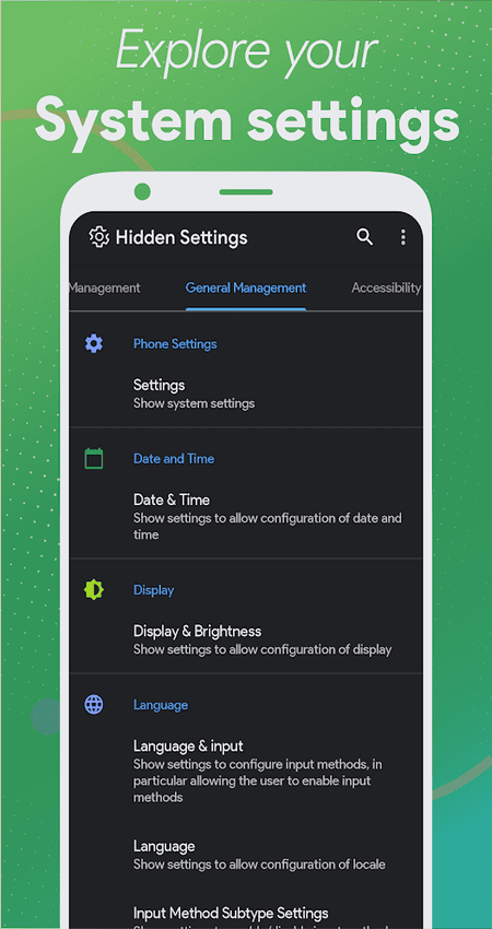 MIUI Hidden Settings Activity Launcher, poco, note v1.4.1 (Mod) APK