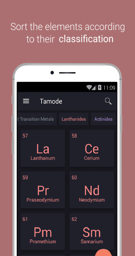Periodic table Tamode Pro v1.0.1 (Paid) APK