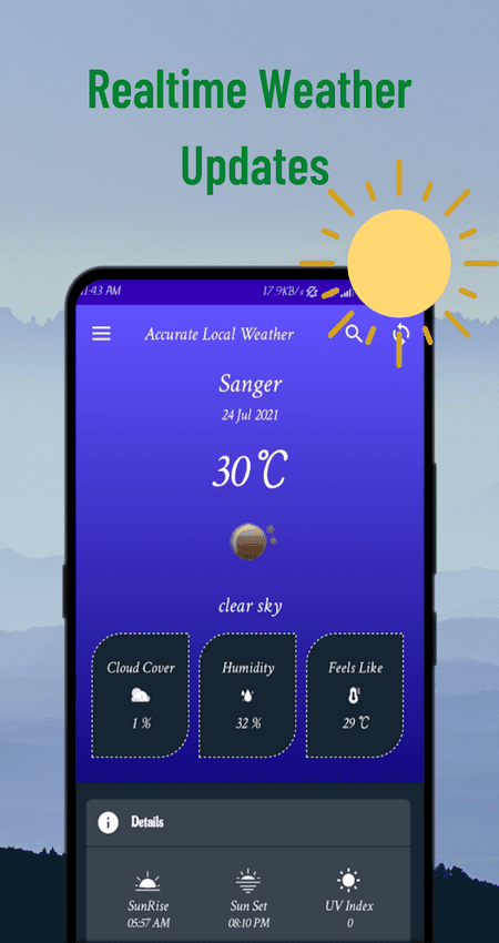 Accurate Weather Forecast v1.1 (Paid) APK