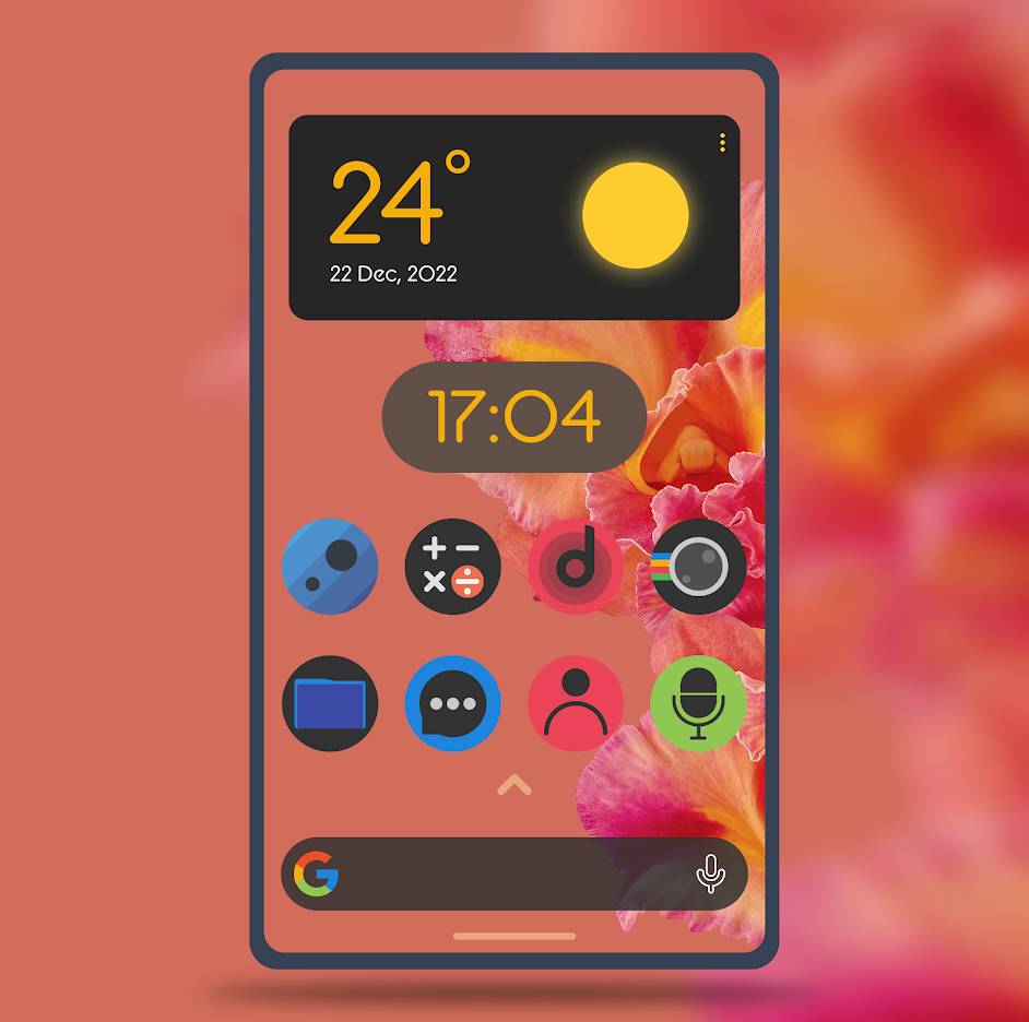 Lumos Dark Rounded Icon Pack v1.0 Patched APK