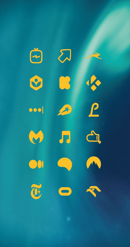 Yellow Minimal Icon Pack v6.3 Patched APK