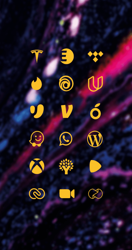 Yellow Minimal Icon Pack v6.3 Patched APK